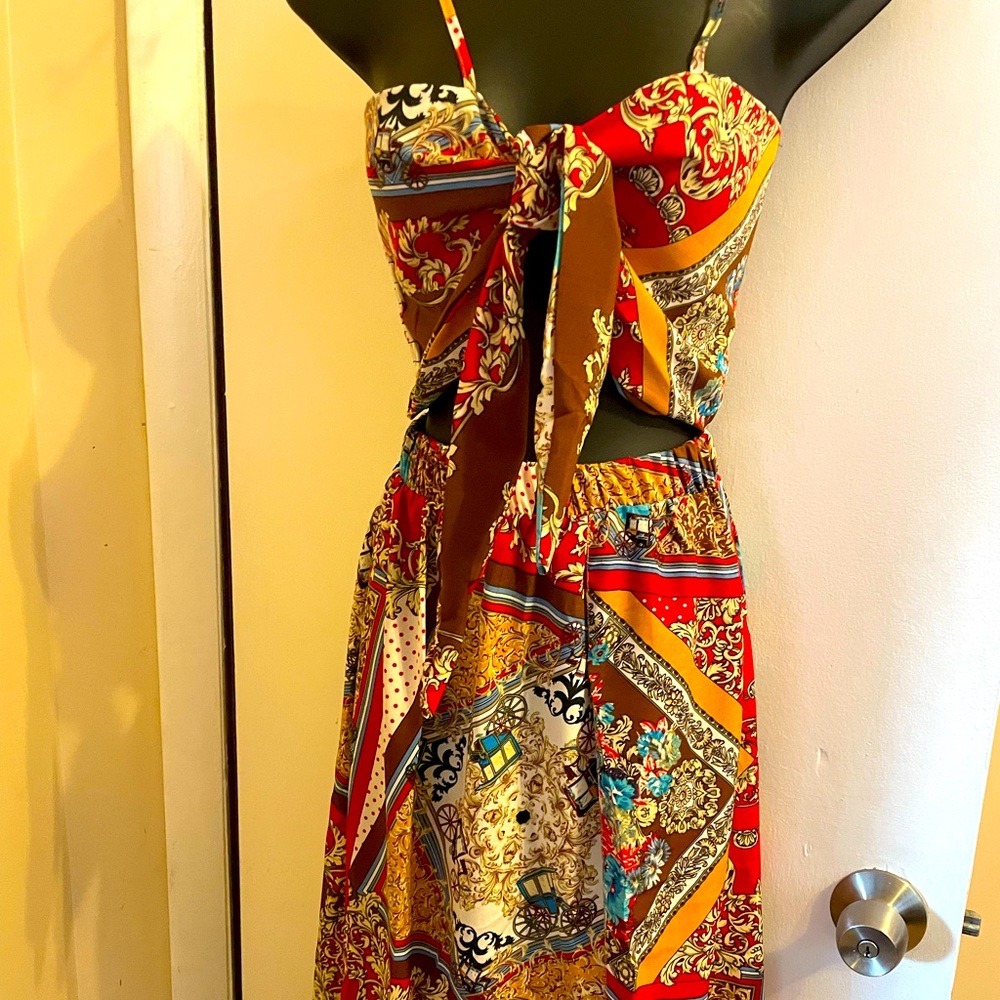 🤎🌺Floral 2pc top & skirt